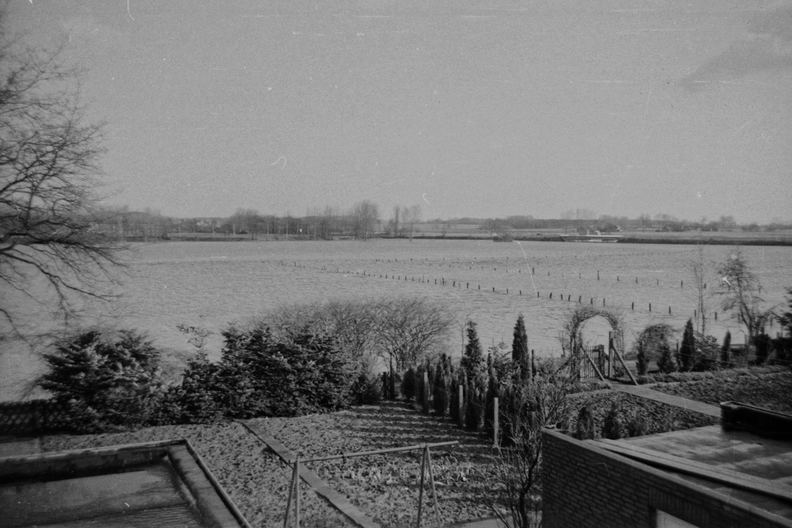 Steveraue Olfen   Hochwasser   1968.02.15 13.08.41 02